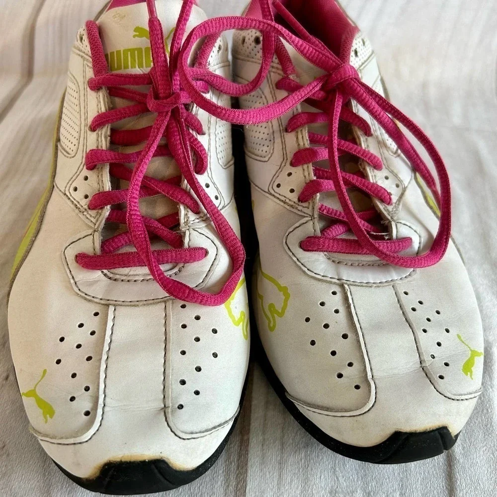 Vintage Puma Athletic lace up running sneakers Y2K Sporty lounge colorful 8​​ - Picture 9 of 11